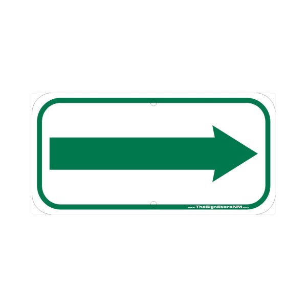 ADA Accessible Right Arrow Sign - Green
