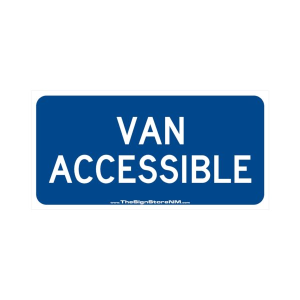 ADA Accessible Sign-2 - Blue