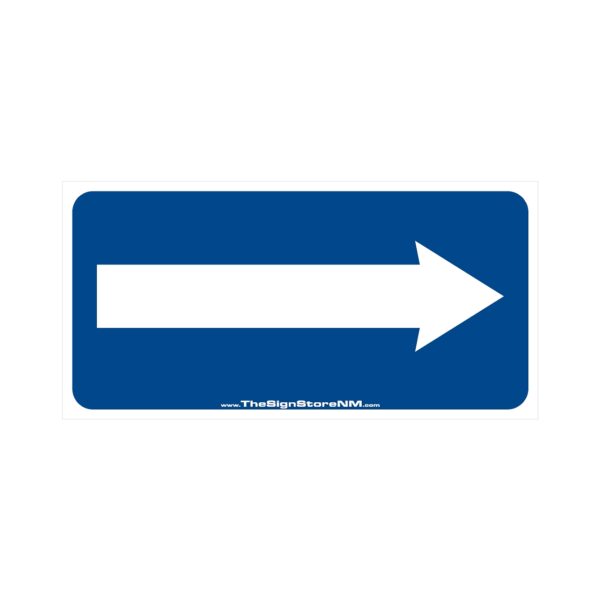 ADA Accessible Right Arrow Sign - Blue