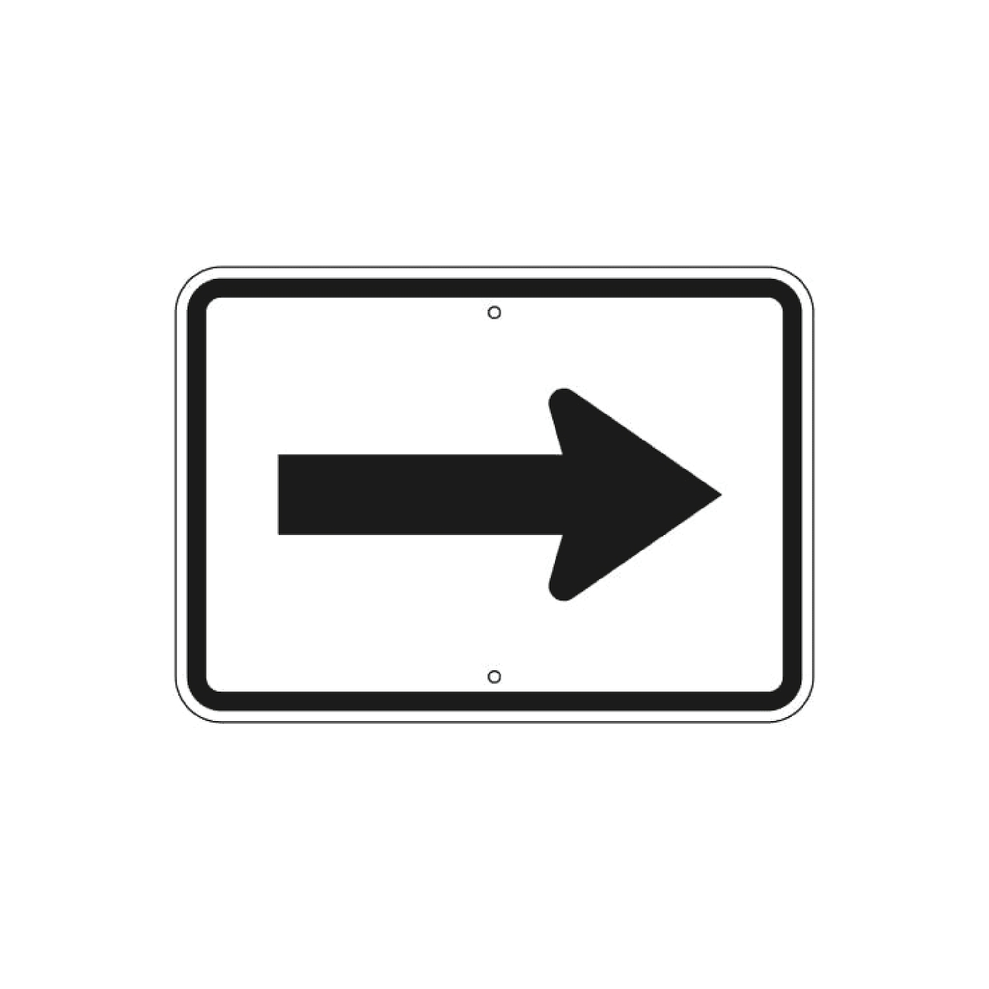 Arrow Auxiliary Sign