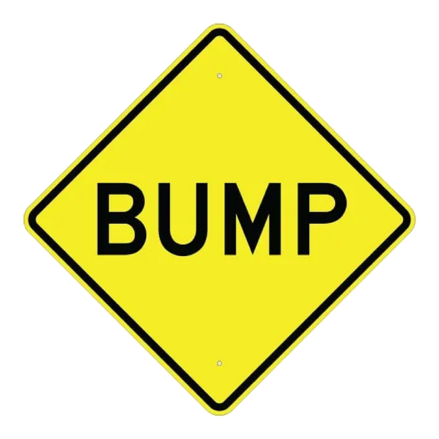 Bump Sign - Yellow