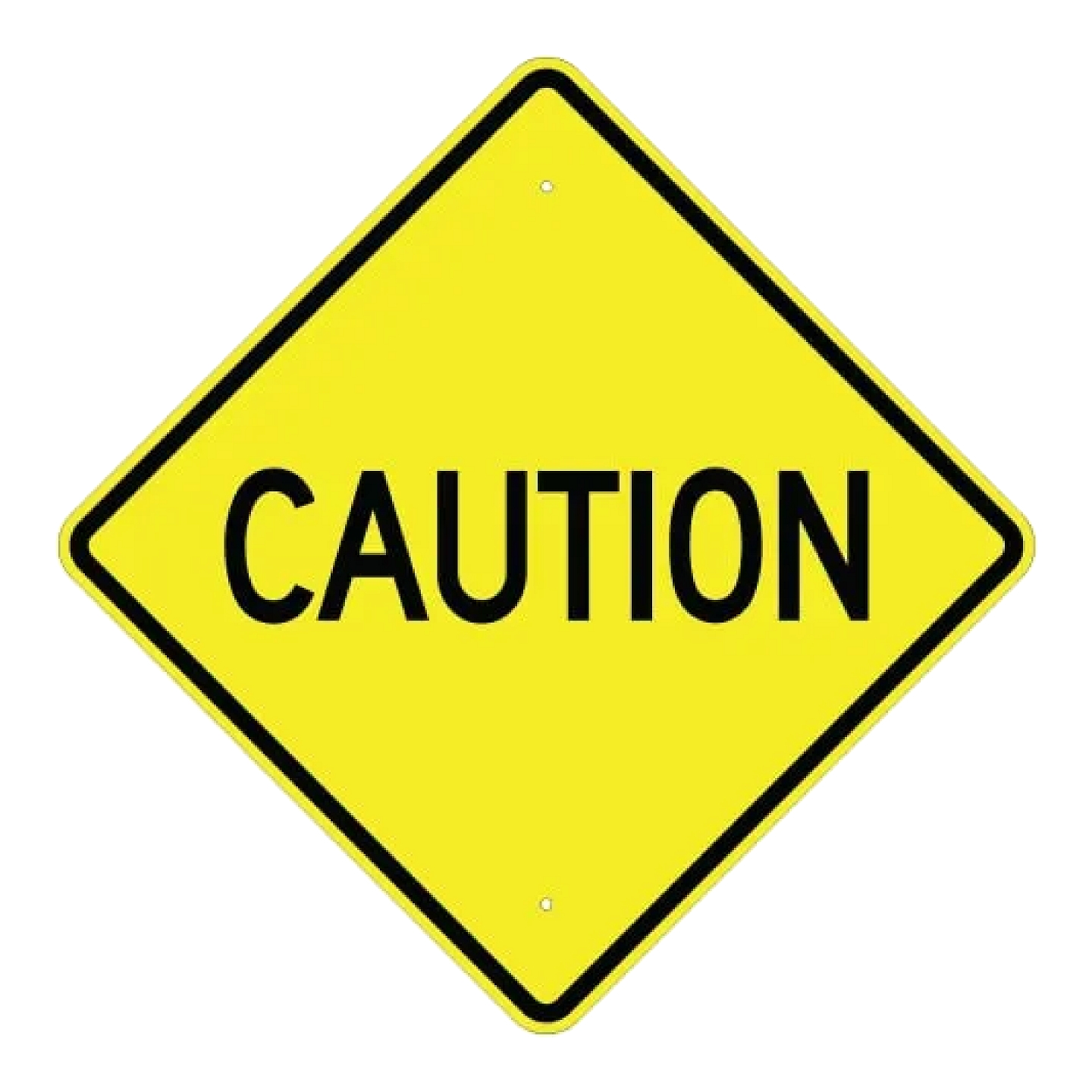 Caution Sign - Yellow