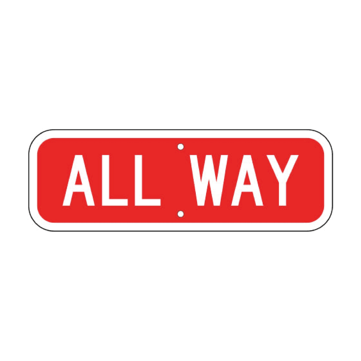 Cross All Way Sign