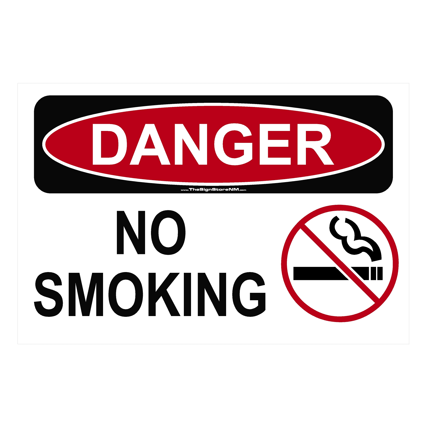 Danger No Smoking Symbol