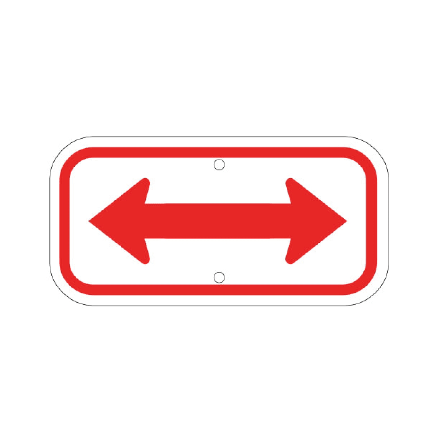 Double Arrow Sign - Red