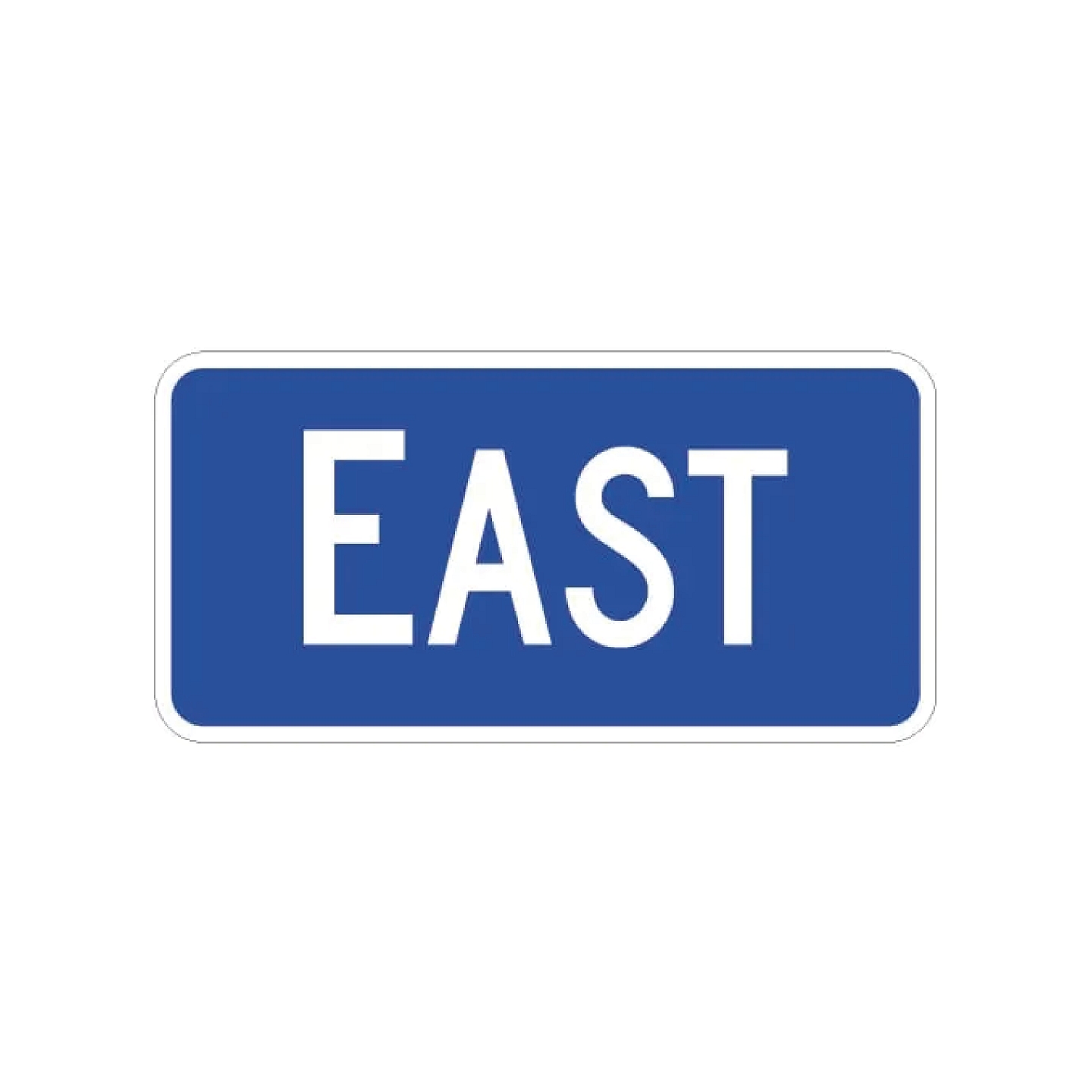 East Auxiliary Sign - Blue