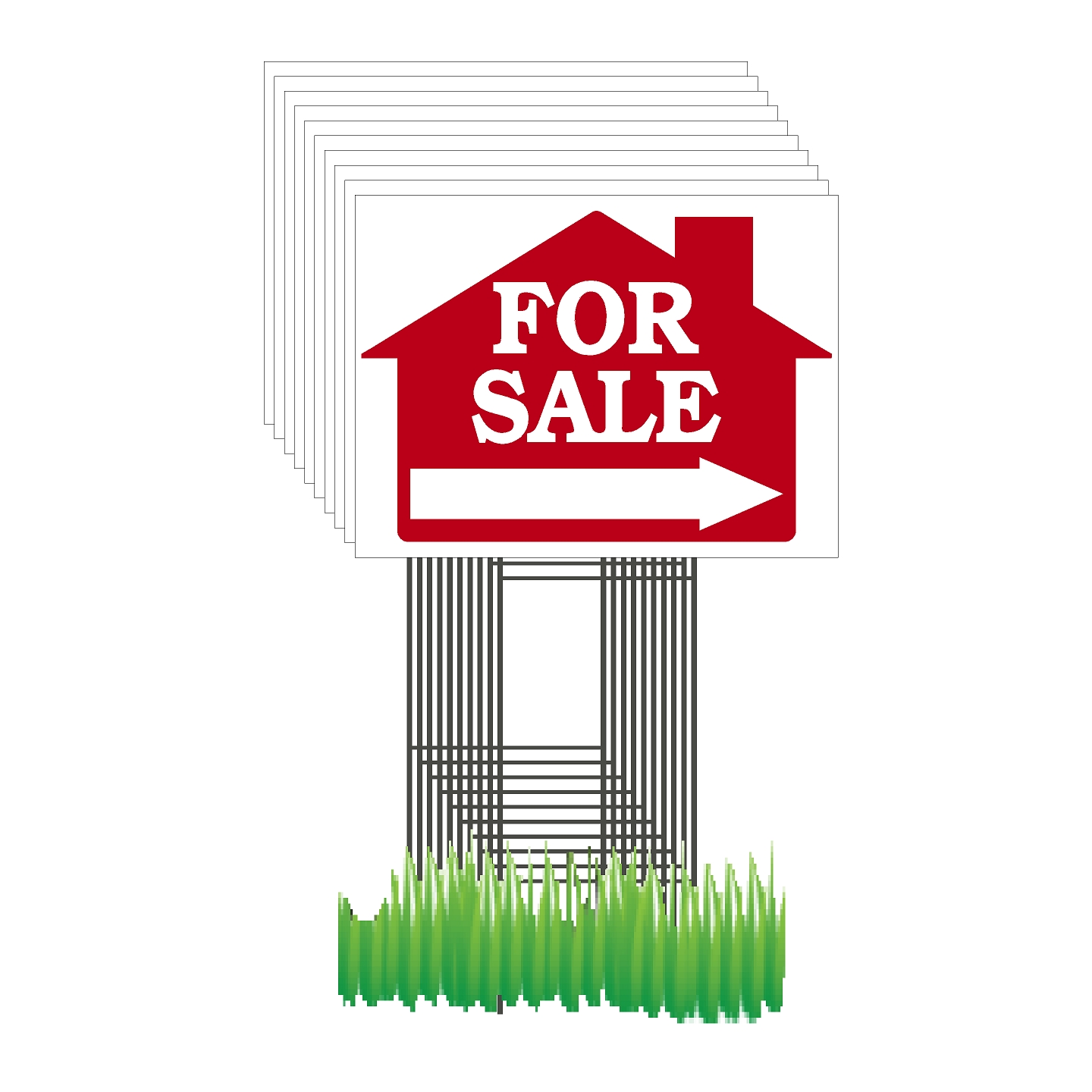 For Sale - House with Arrow – Pack