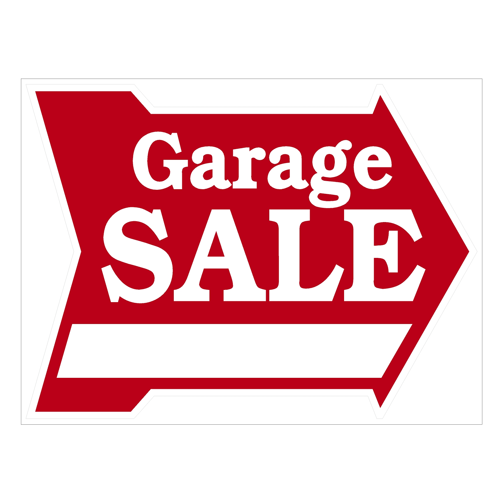 Garage Sale in Arrow – Sign