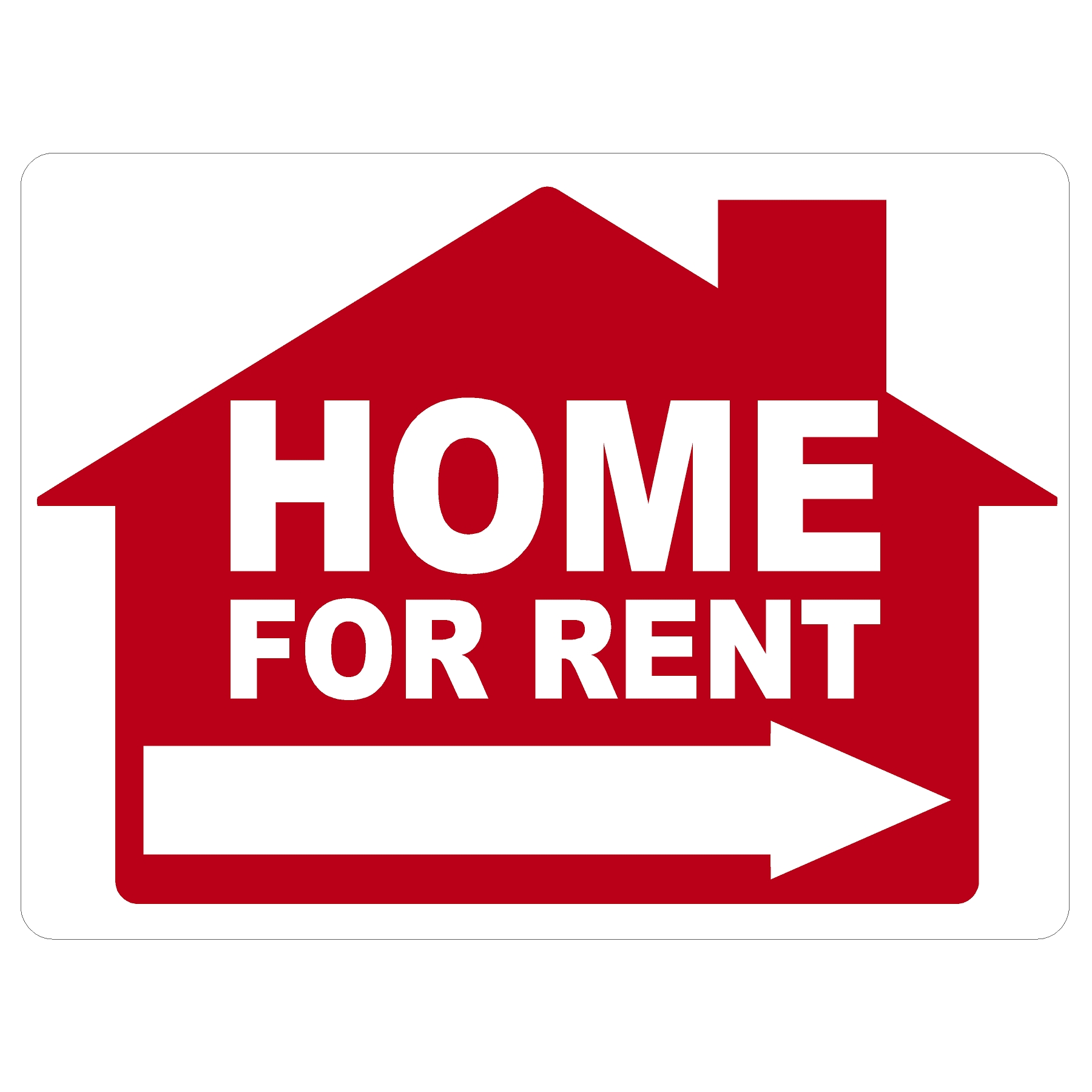 Home for Rent with Arrow House – Sign