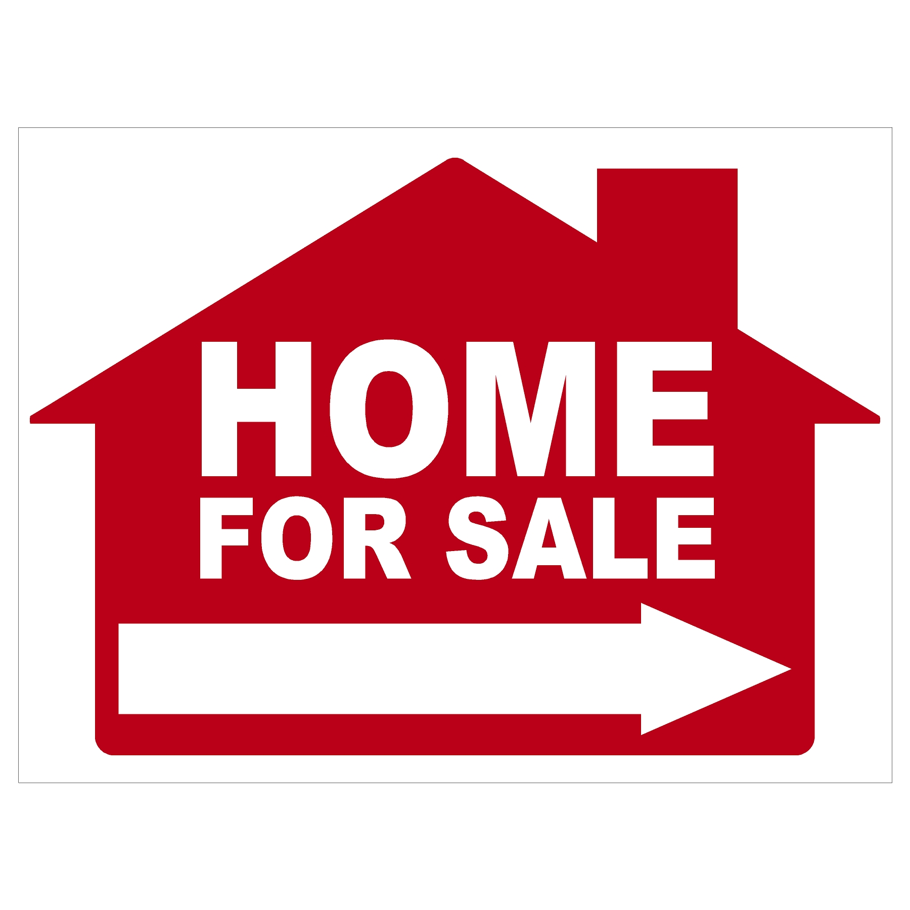 Home For Sale with Arrow House – Sign