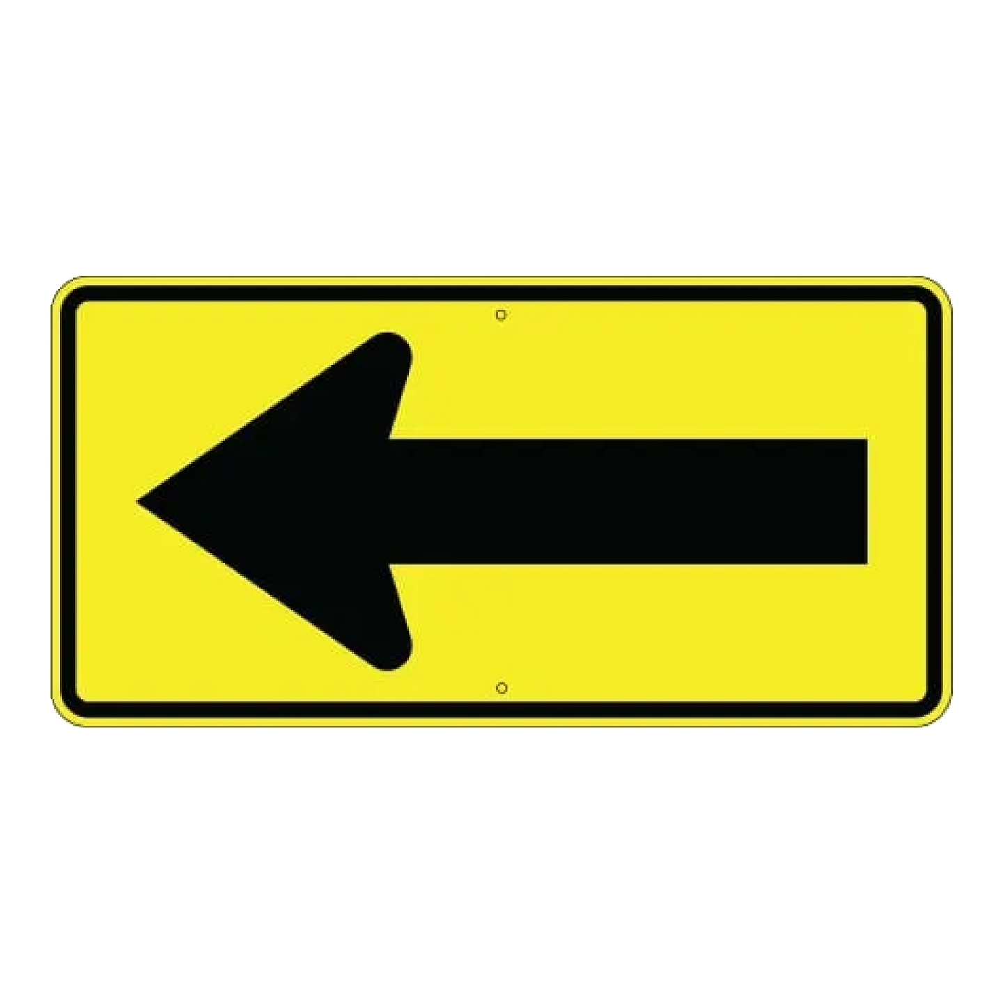 Large Single Arrow Sign - Yellow