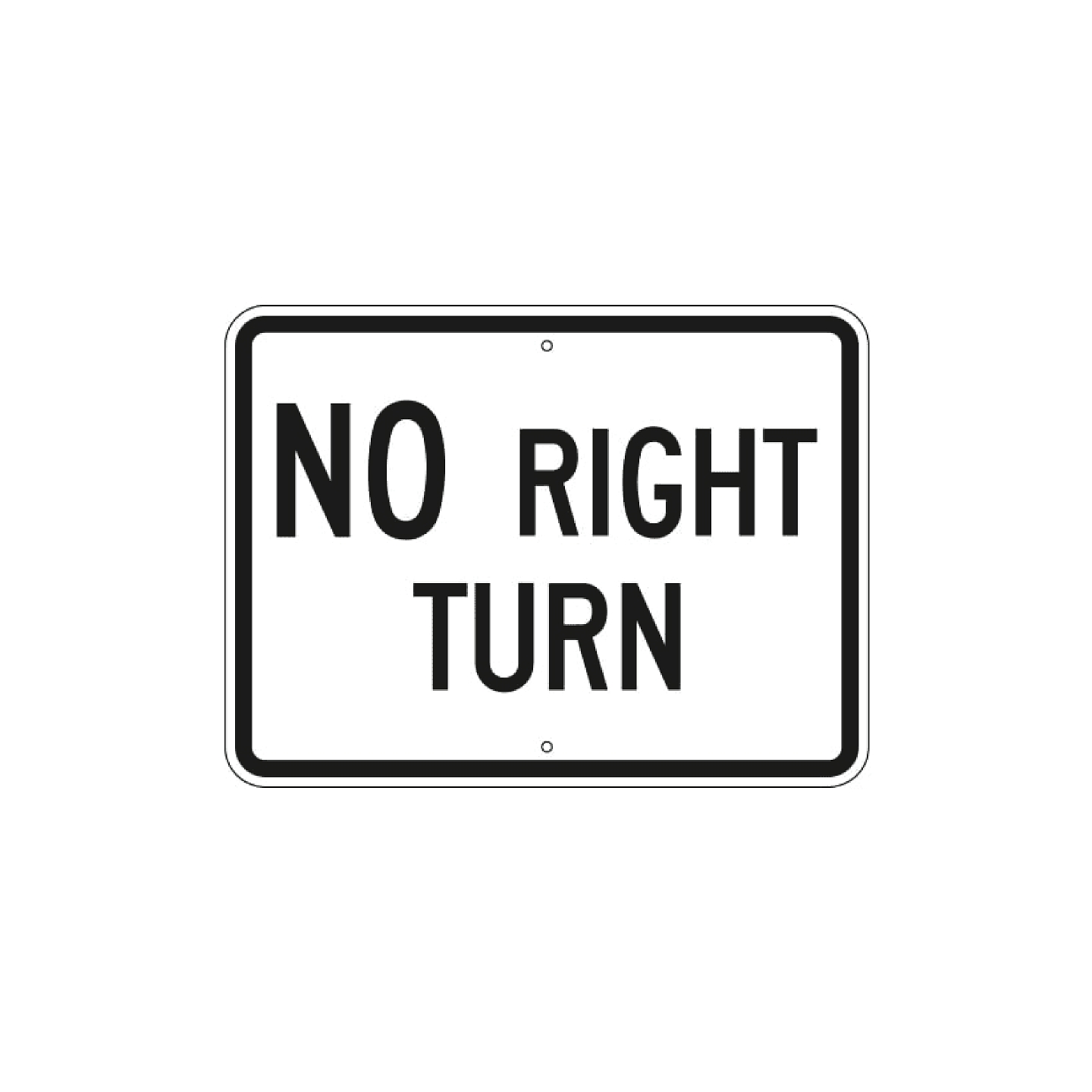 No Right Turn Sign-2