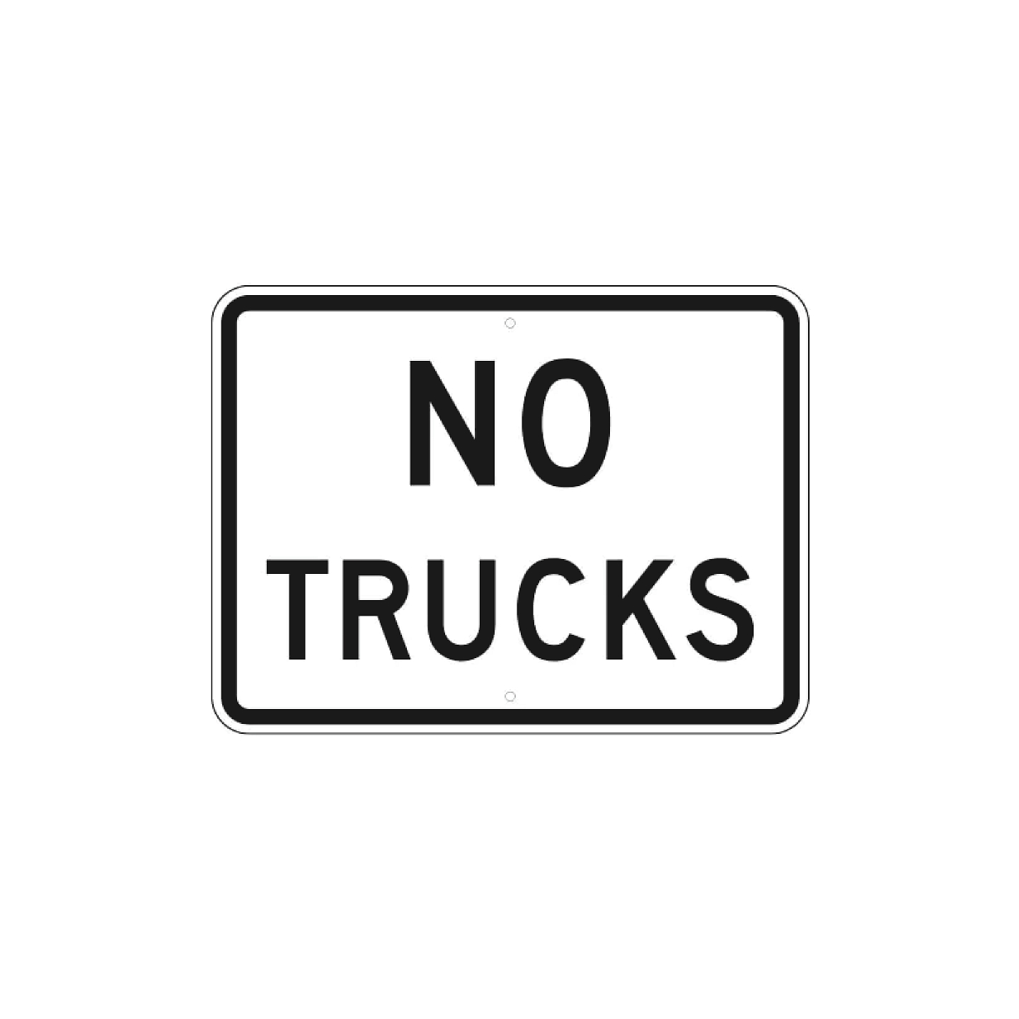 No Trucks Sign