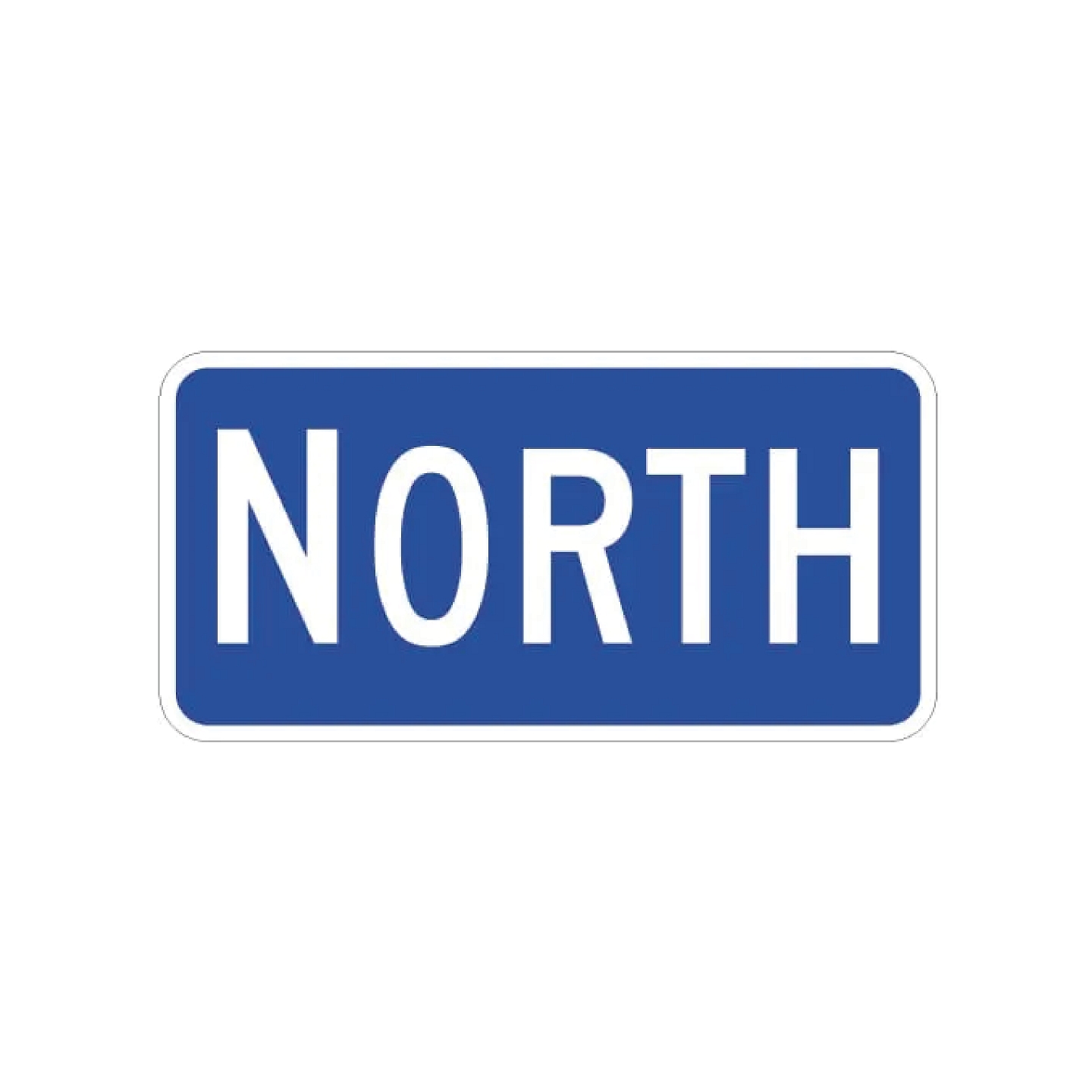 North Auxiliary Sign - Blue