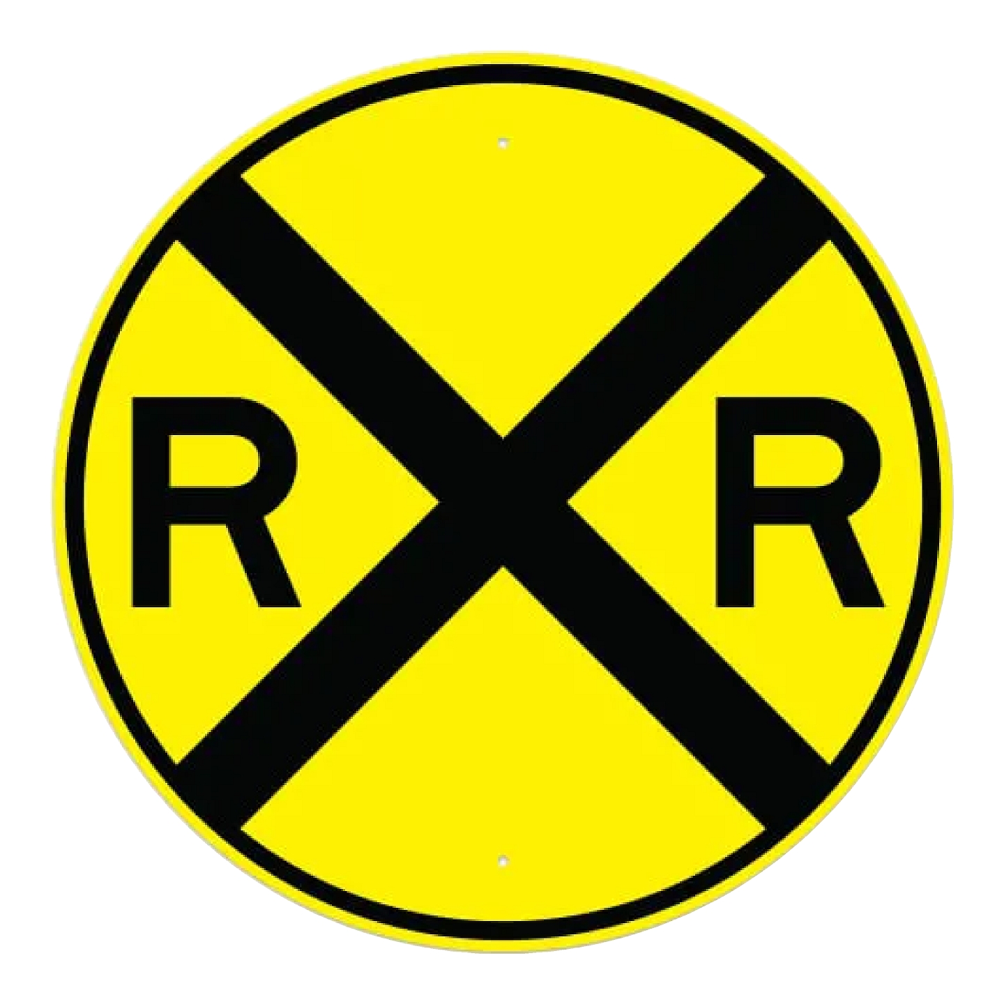 Railroad Crossing - Advance Sign - Yellow