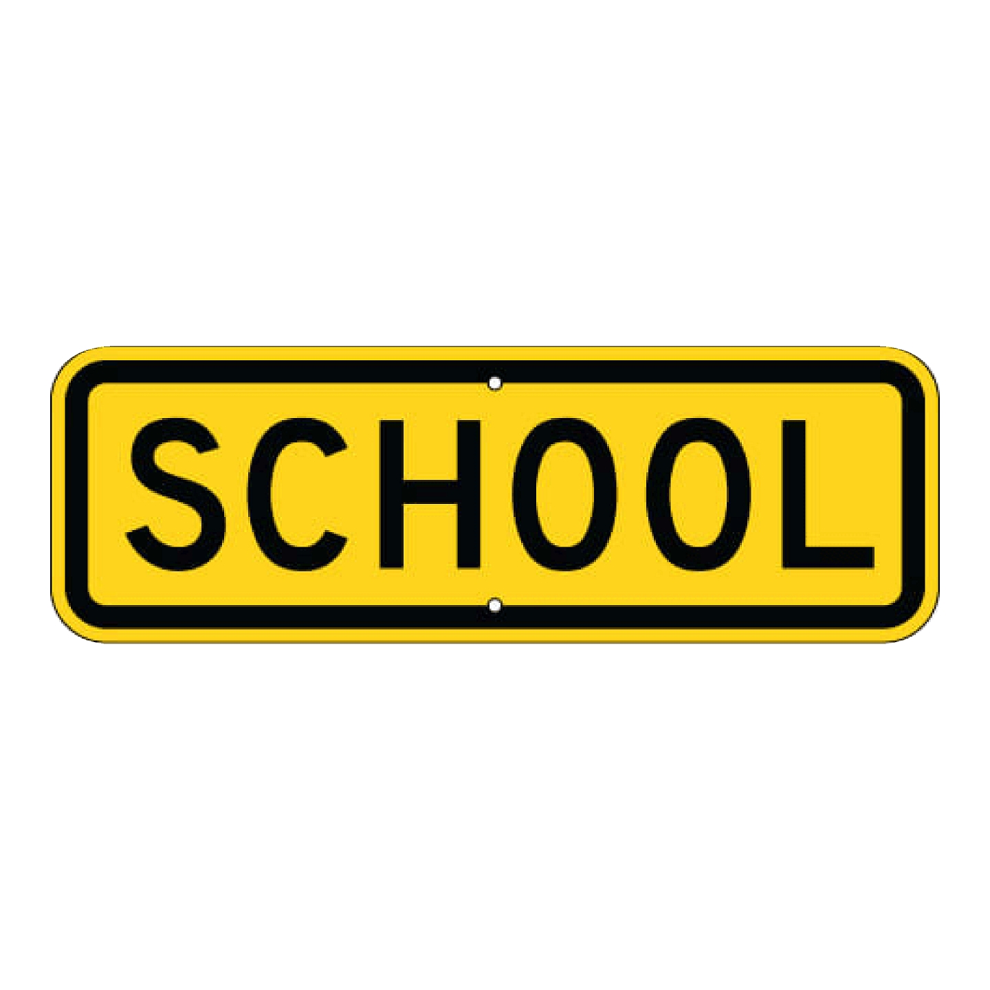 School Sign - Yellow