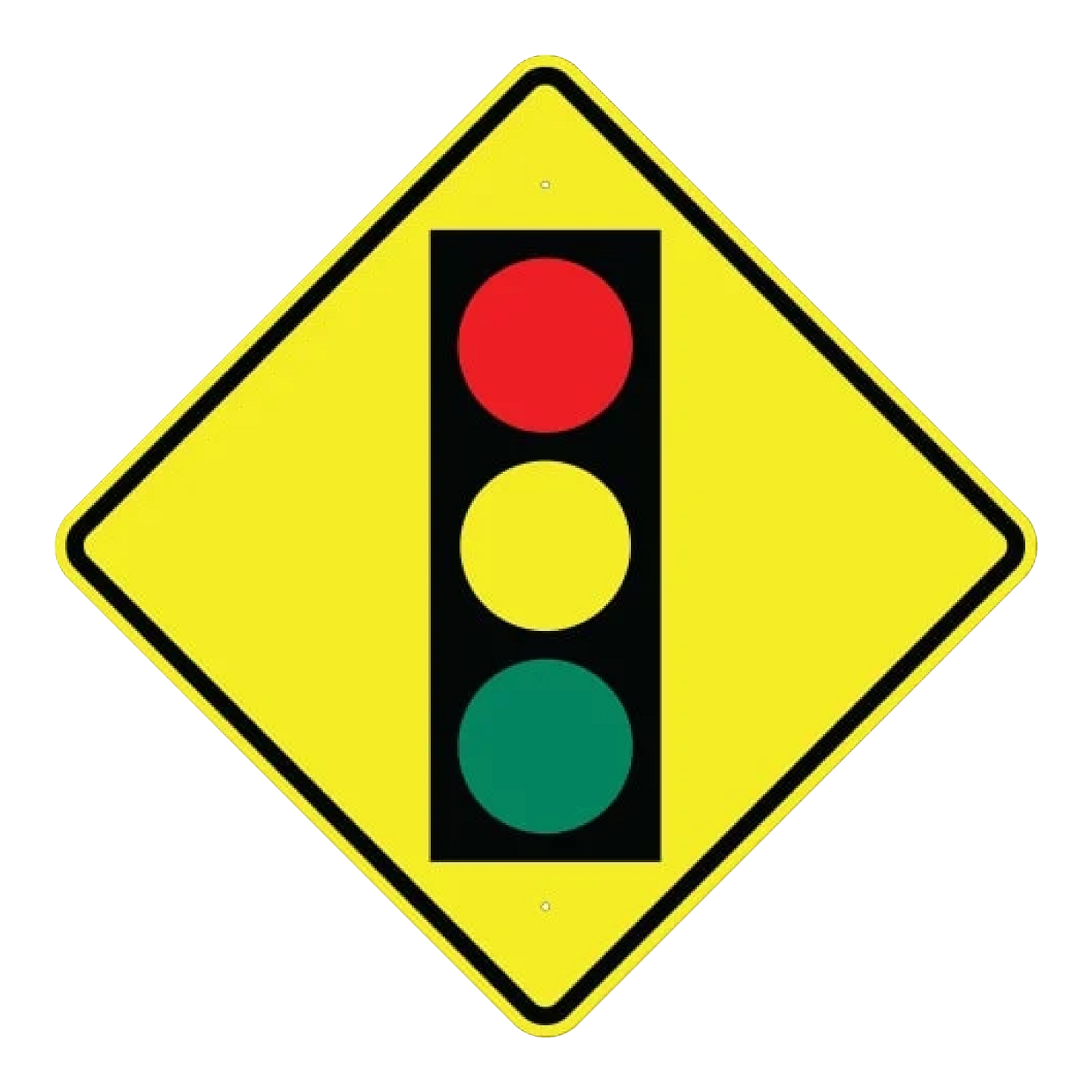 Signal Ahead Symbol Sign - Yellow