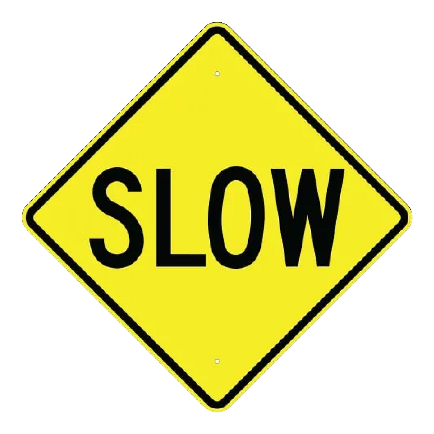 Slow Sign - Yellow