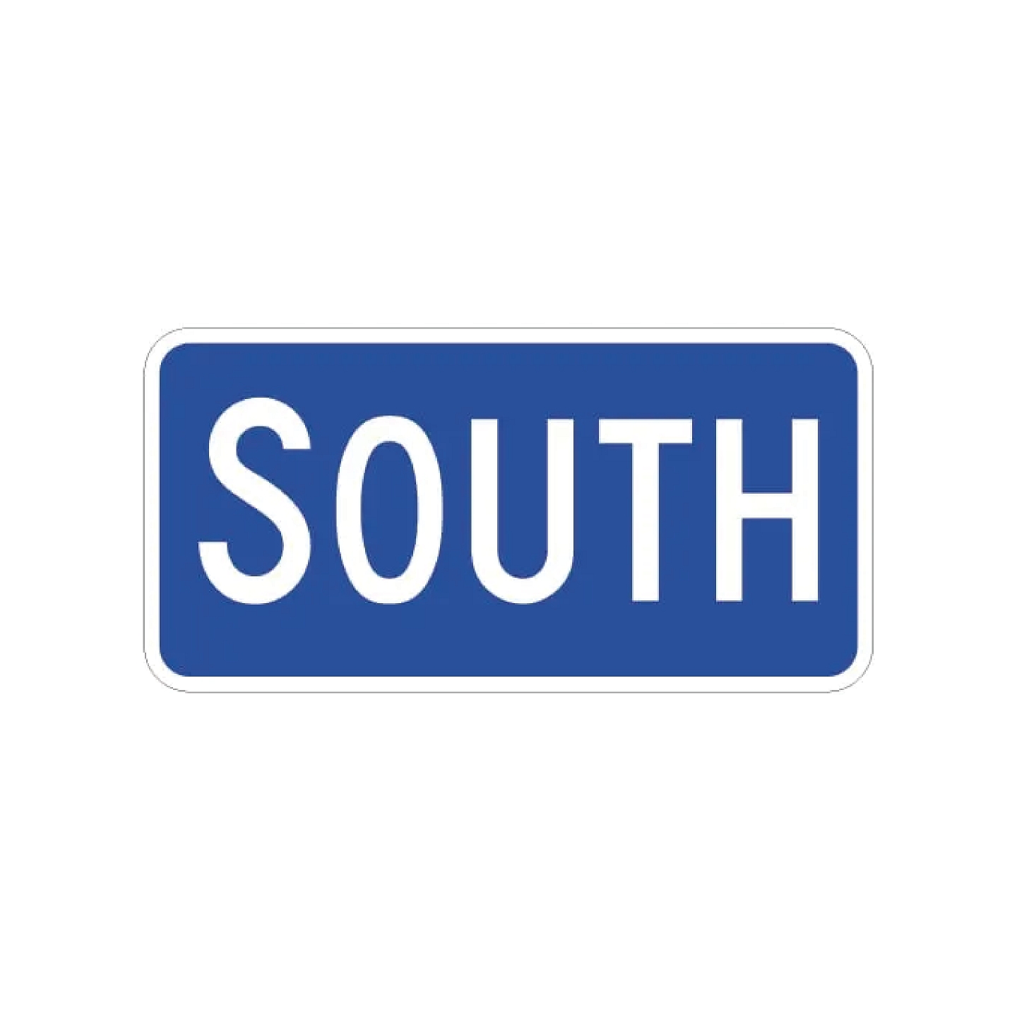 South Auxiliary Sign - Blue