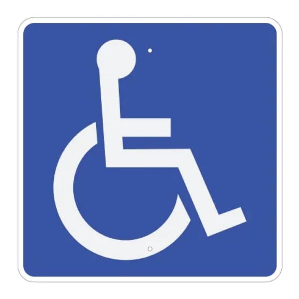 ADA Square Handicapped Symbol Sign