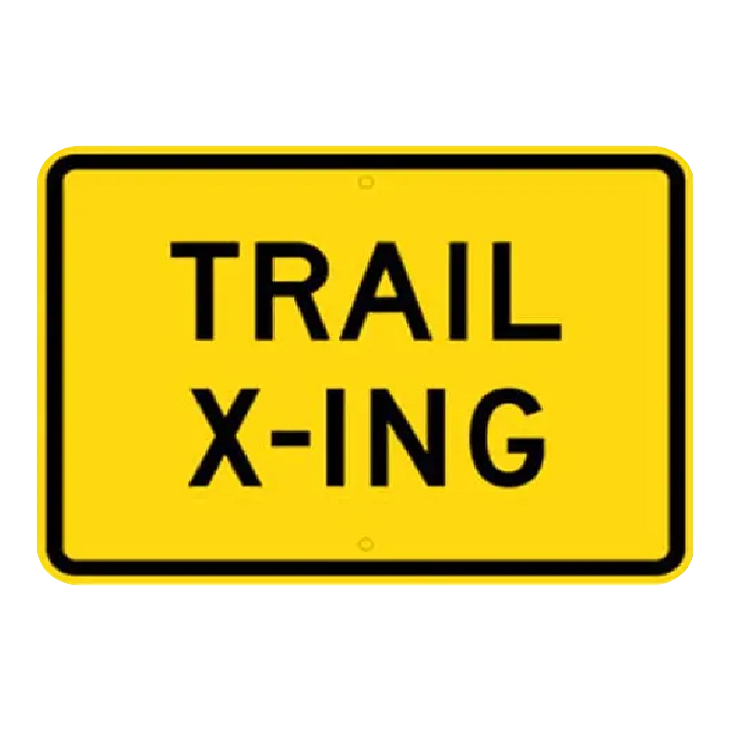 Trail X-ing Sign - Yellow