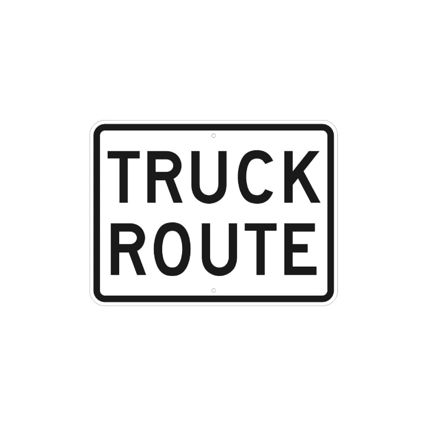 Truck Route Sign
