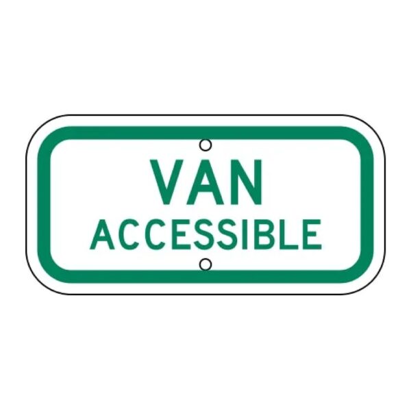Van Accessible Sign - Green