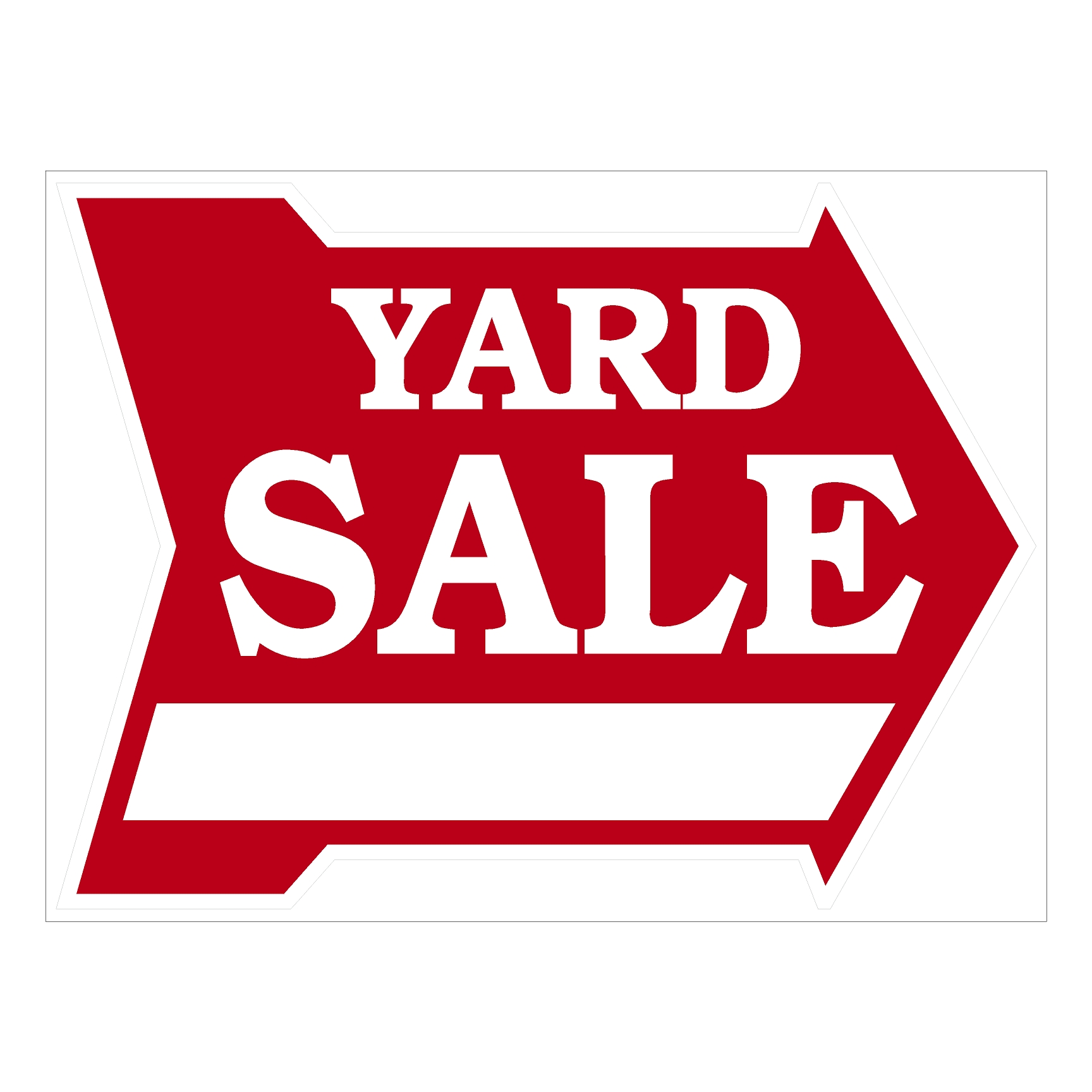 Yard Sale in Arrow – Sign