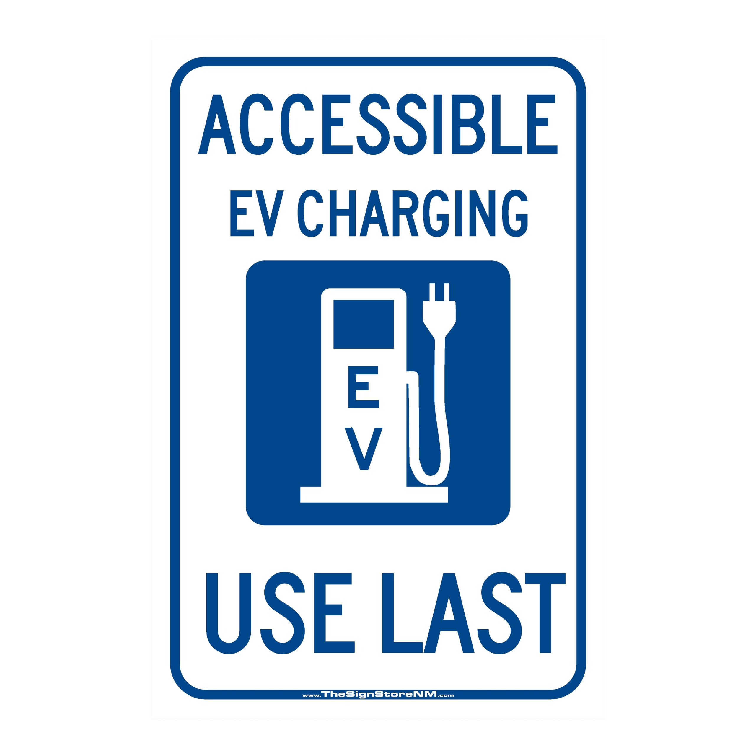 Accessible - EV Charging Symbol Sign