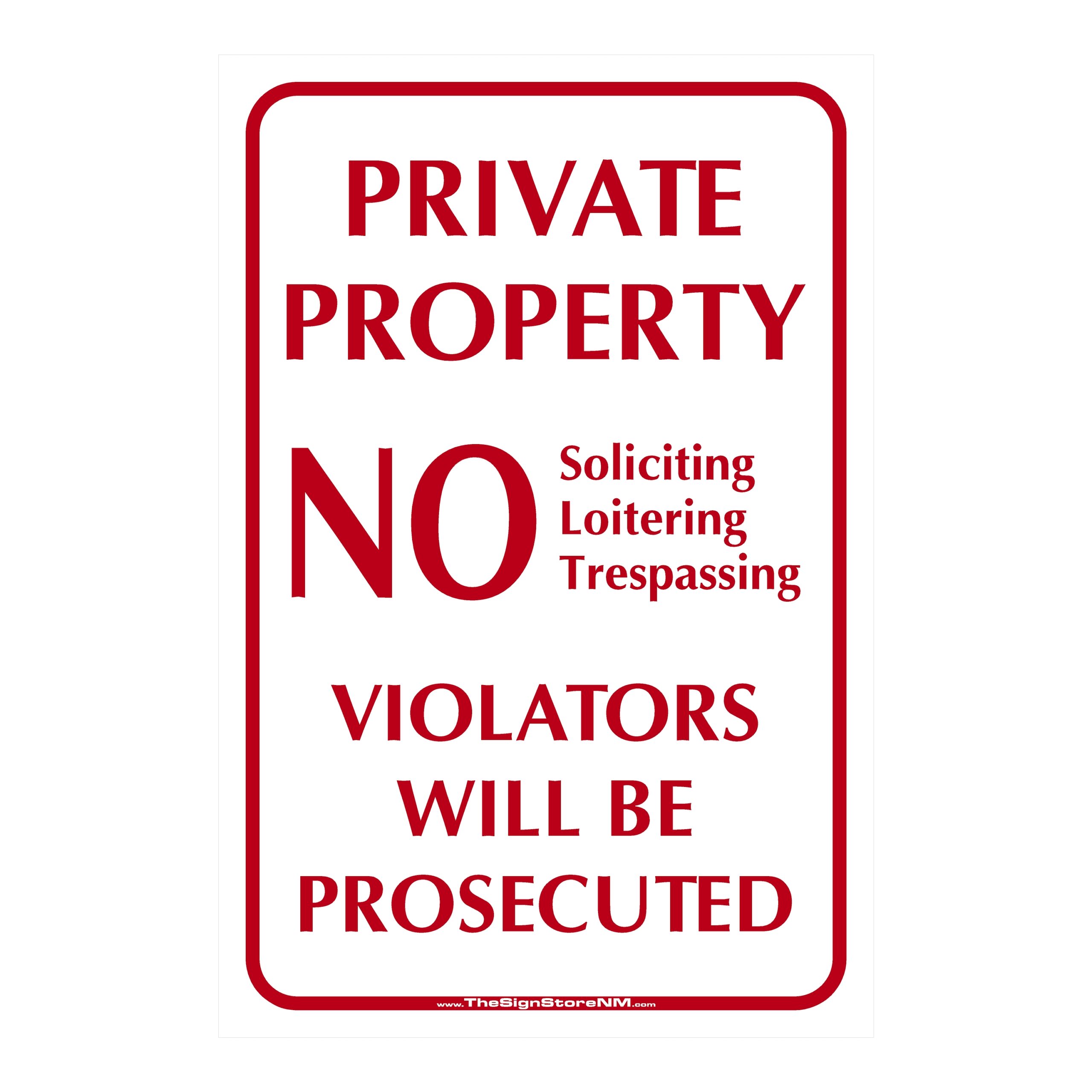 Private Property - Layout 1 Sign