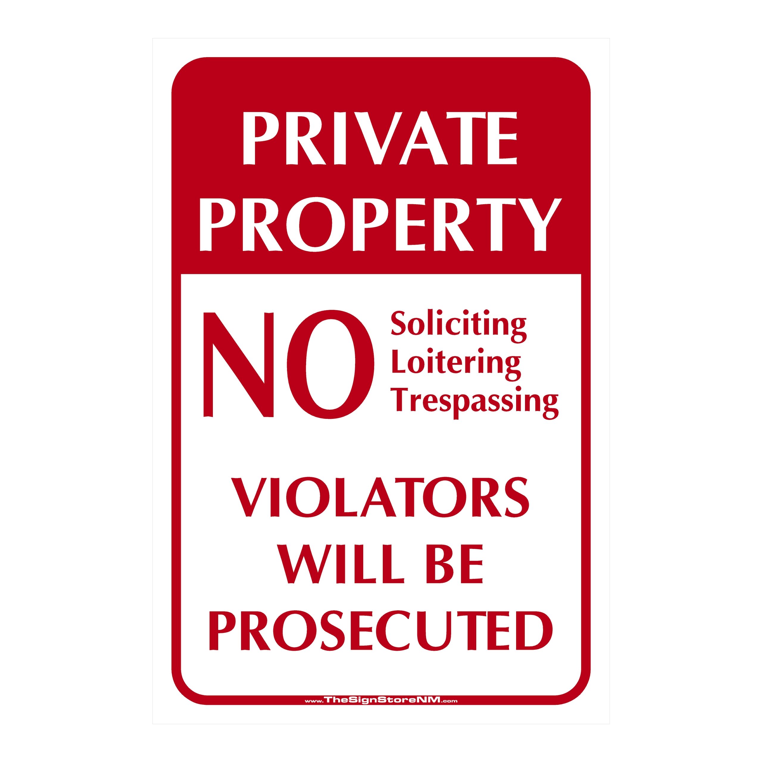 Private Property - Layout 2 Sign