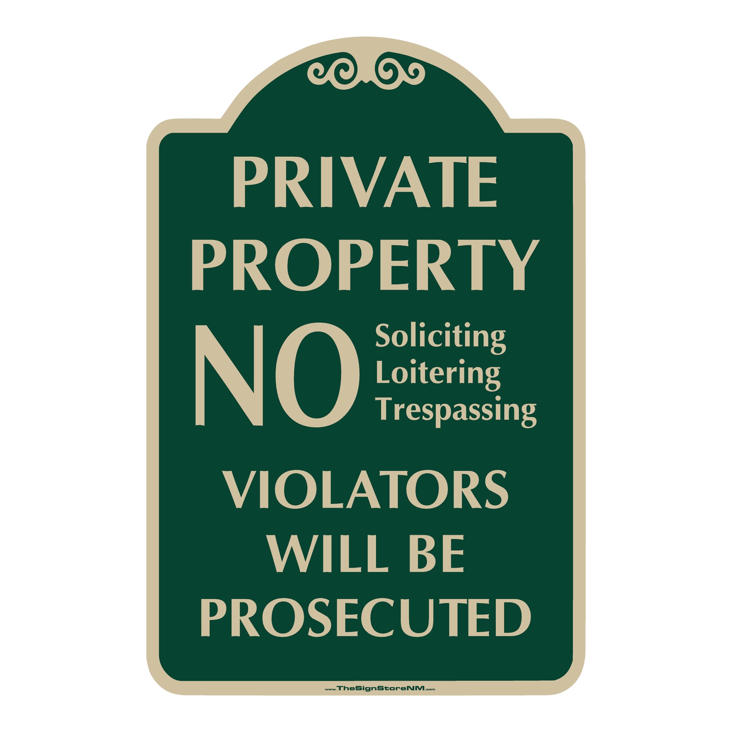 Private Property Sign - Layout 3