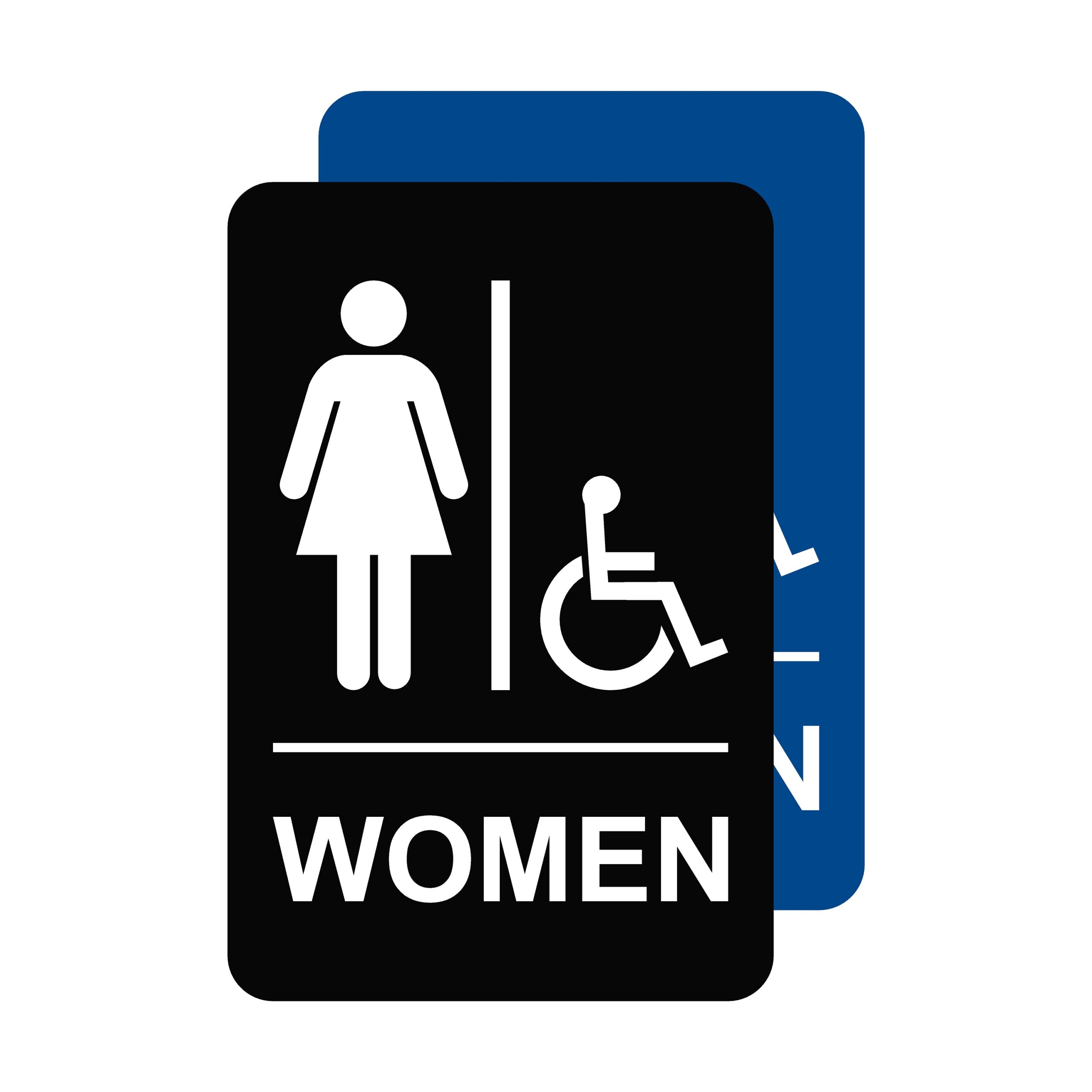 Accessible Non-Braille Restroom Sign - Women
