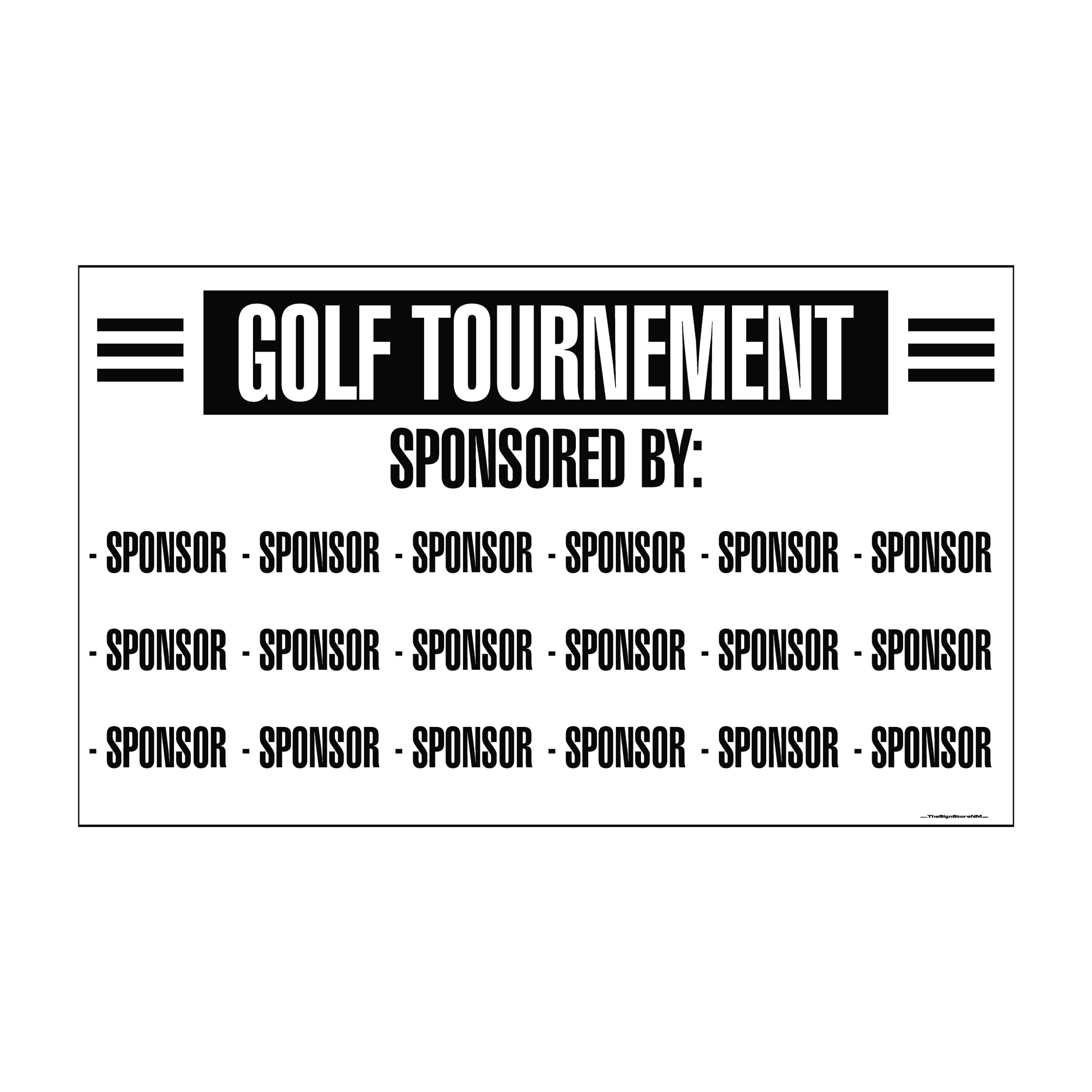 Golf Tournament Sponsors – Banner