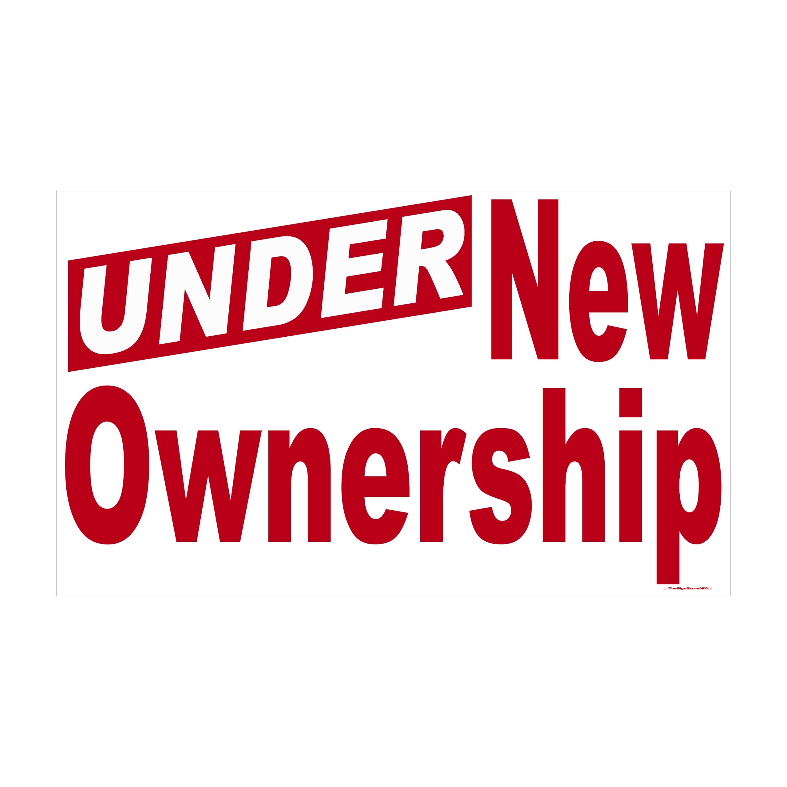 Under New Ownership – Banner